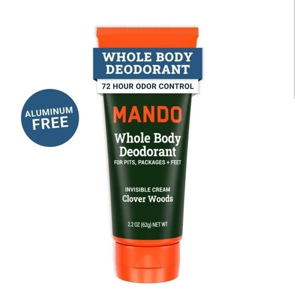 2 Each - Mando Whole Body Deodorant for Men Clover Woods